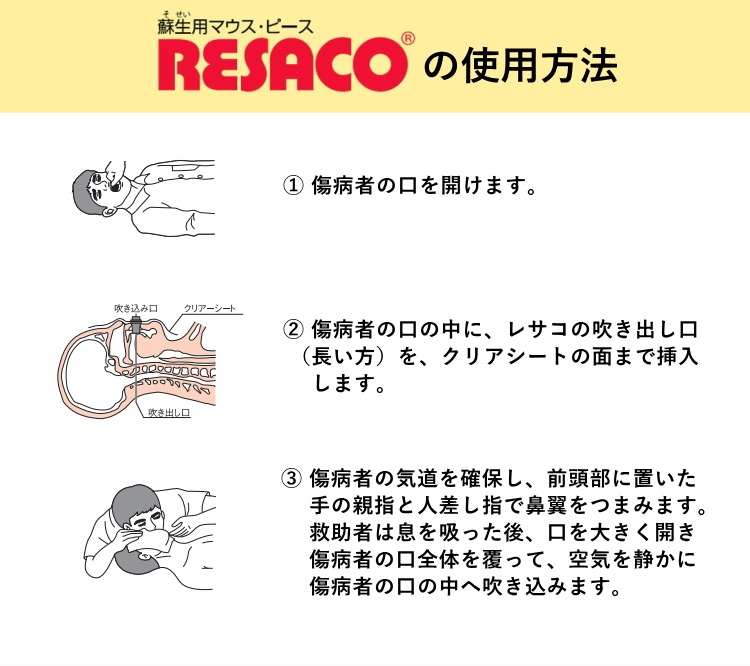 レサコR 人工呼吸用マウスピース