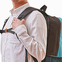 重い荷物も疲れにくい