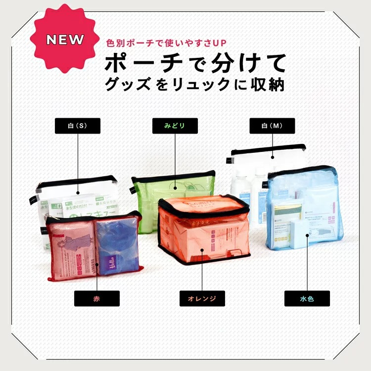 ものすごい防災セットのポーチ