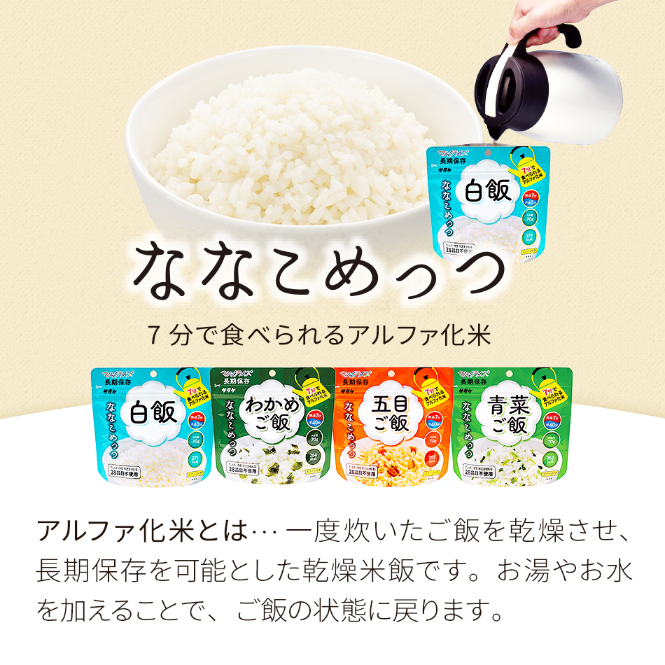 サタケ マジックライス ななこめっつ白飯｜LA・PITA